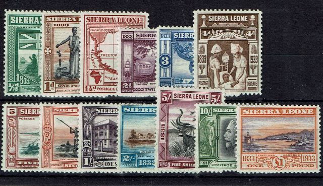 Image of Sierra Leone SG 168/80 VLMM British Commonwealth Stamp